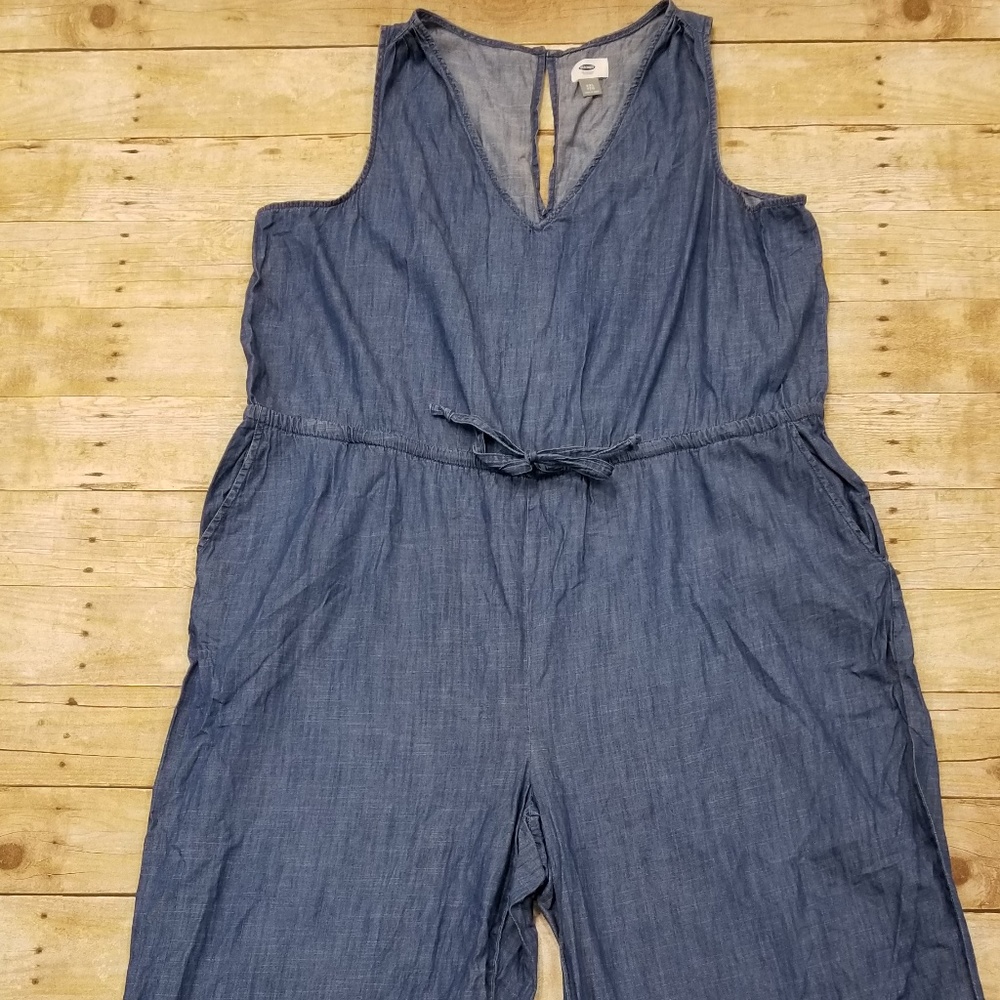 Womens jean style jump suit/romper size XXL